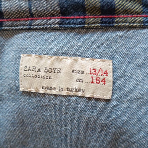 Zara multicolor shirt like new, size 164 cm for 11-12 years old