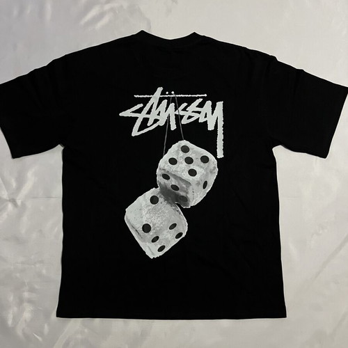 Stüssy Black Dice Graphic T-Shirt, Large