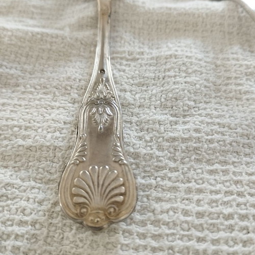 Kings Pattern Vintage Teaspoons Set of 12 NOS with Original Cloth Case