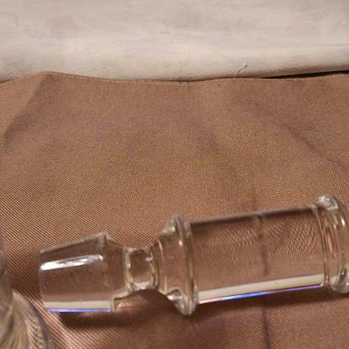 NAXMAN crystal bottle like new, 1684g, 30cm tall with stopper