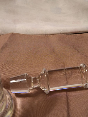 NAXMAN crystal bottle like new, 1684g, 30cm tall with stopper