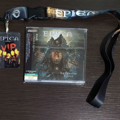 Epica The Quantum Enigma Japanese CD like new with VIP lanyard