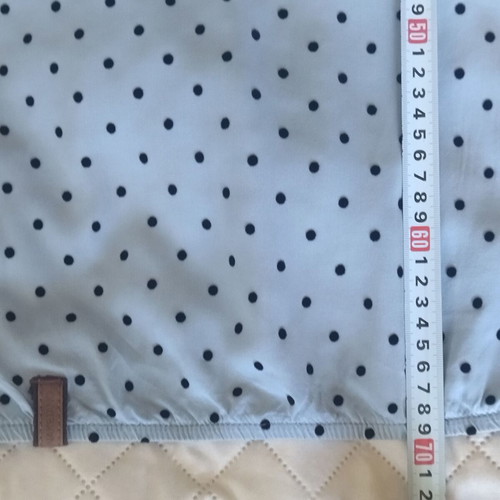 Naketano women's t-shirt like new, light blue with black dots, size L
