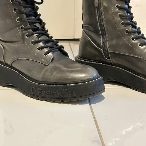 D. Franklin boots used, light gray, size 38