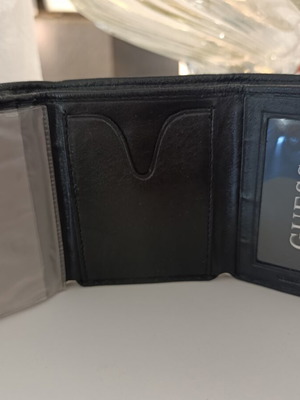 Guess leather wallet new, black, for cards