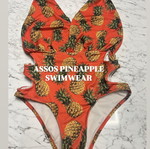 Pineapples Swimwear ASOS used, size S, orange