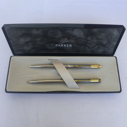 Parker 75 sterling silver pen and pencil set
