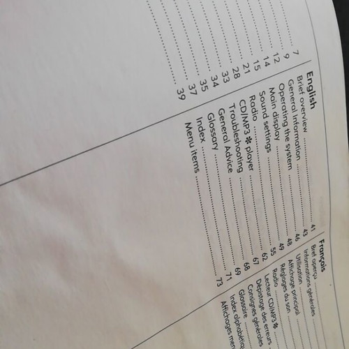 Opel CD 30 user manual used