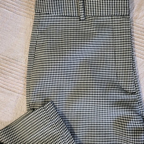 Zara flared pants like new, stable check pattern