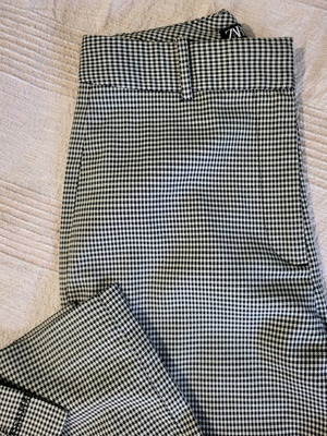 Zara flared pants like new, stable check pattern