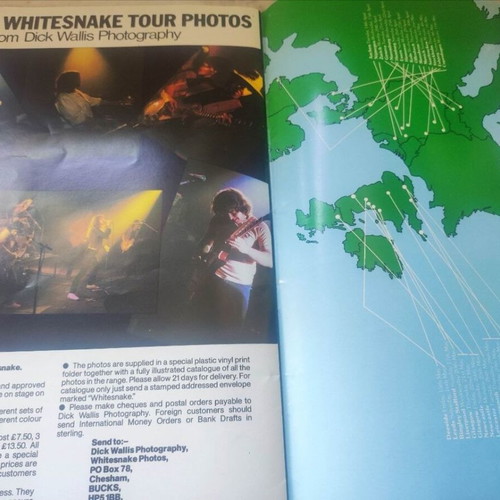Whitesnake Come An' Get It 1981 tour program used