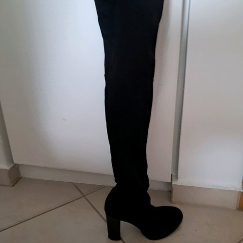 Sante black suede over-the-knee boots like new size 37