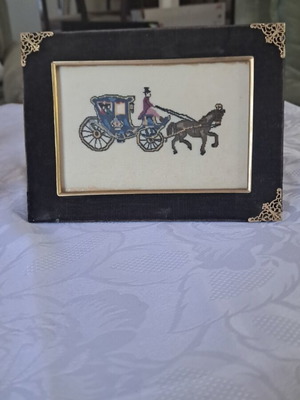 Kadraki Komplen framed art used, missing gold on one side