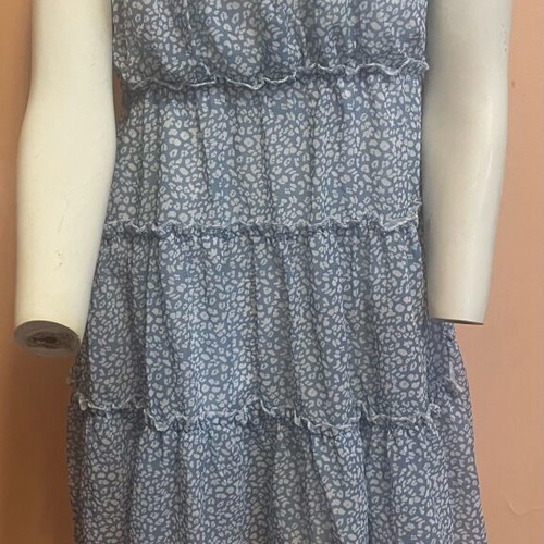 Babydoll dress like new, light and airy, white and blue