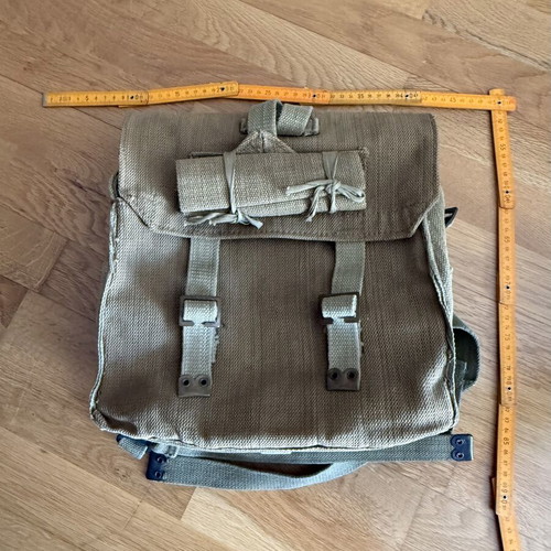 P37 Military Campaign Bag used, Greek Army vintage