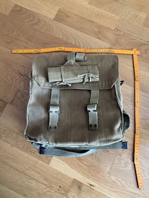 P37 Military Campaign Bag used, Greek Army vintage
