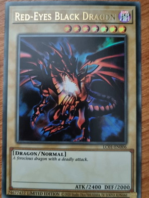 Red-Eyes Black Dragon LC01 σαν καινούργιο, Ultra Rare Limited edition