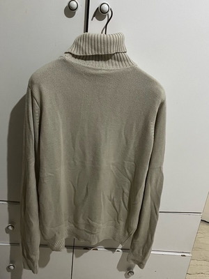 Turtleneck sweater like new, beige, unisex, size M