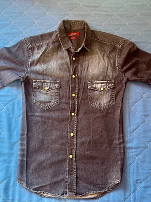 Zara Man blue jean shirt like new, size Medium