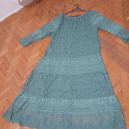 M Made In Italy mint green lace dress XL/2XL