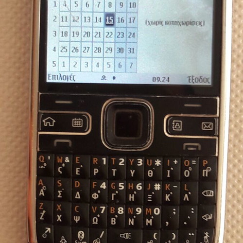 Nokia E72-1 mobile phone, made in Finland
