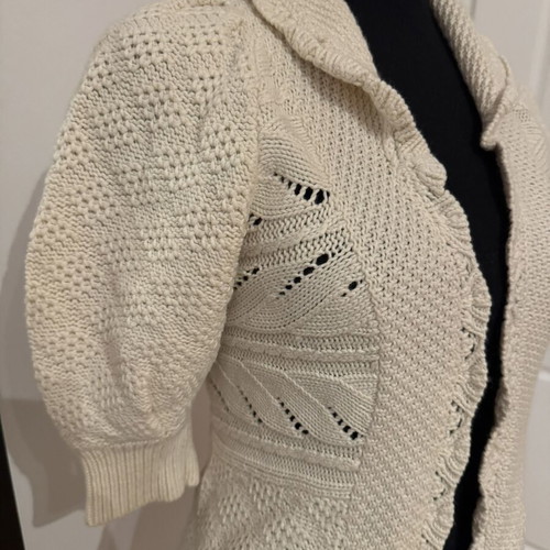 Juicy Couture vintage knitted cardigan size S, like new, cream