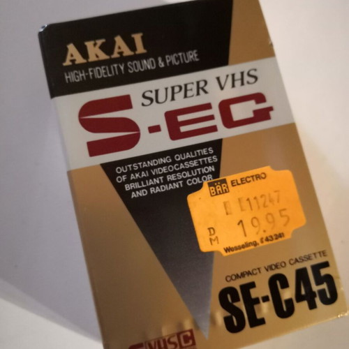 Akai Super VHS cassettes new, sealed