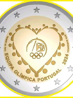 Commemorative 2 Euro Portuguese Olympic Team 2024 new