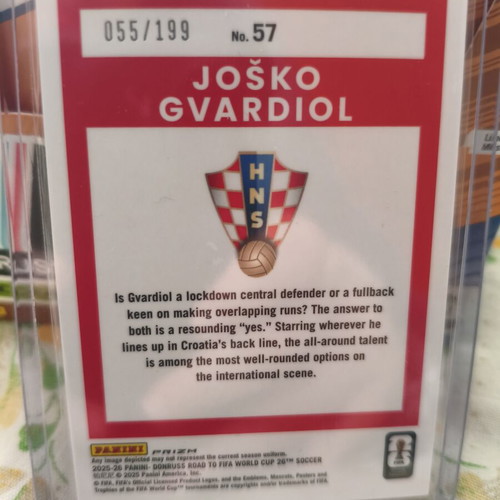Josko Gvardiol Red Optic Card 55/199 new