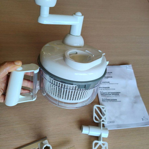 Manual food mill 3 in 1 new, stirring, drying, vegetable cutting