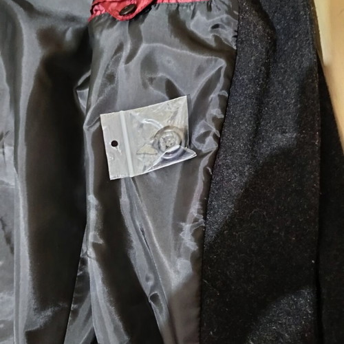 Katag wool women's coat new, classic line, black and gray