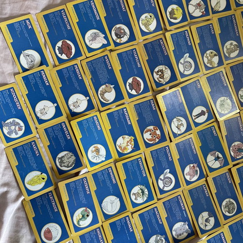 Vintage Pokémon cards used, set of 95 from 90s