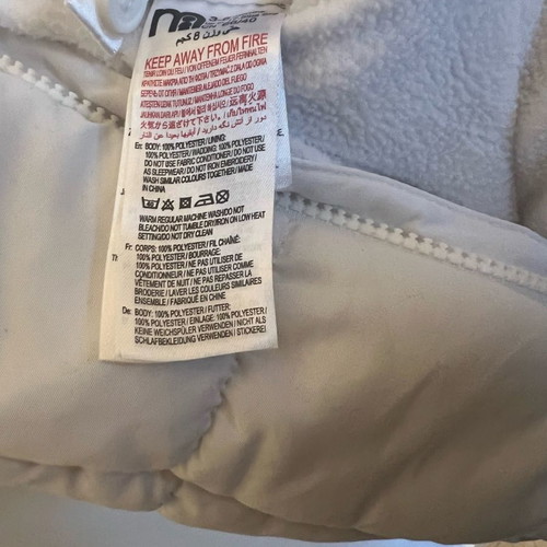 Baby jumpsuit like new, white, 3-6 months