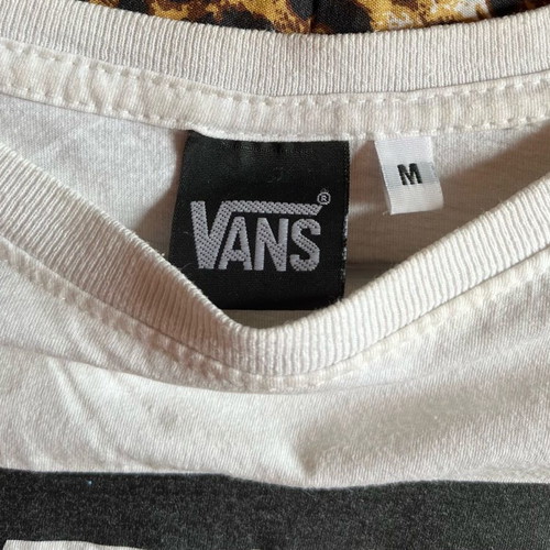 Vans crop top used, white, size M