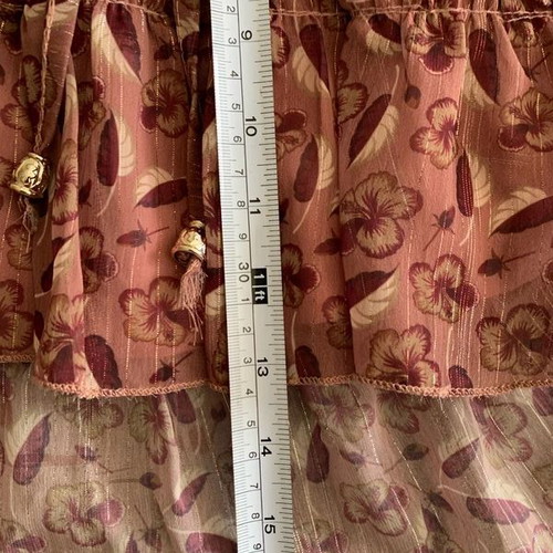 Mini skirt size S like new, pink and red