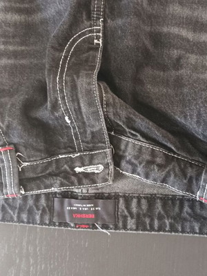 Bershka Race Runner baggy skate jeans like new, black and grey