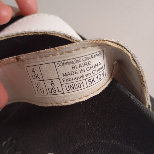 Dr. Martens Blaire sandals like new, size 37, black and white