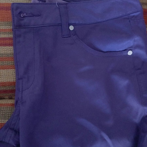 Satin pants like new dark purple size L 40 12
