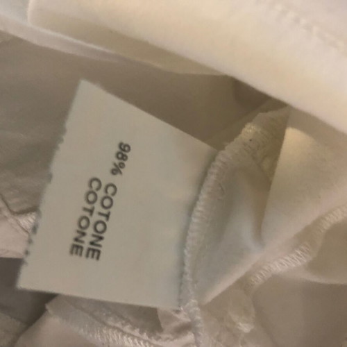 Amorimiei Women's White Short-Sleeve Shirt Size L Italy Like New