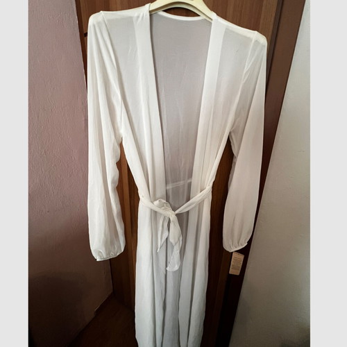 Maxi kimono white unused outerwear