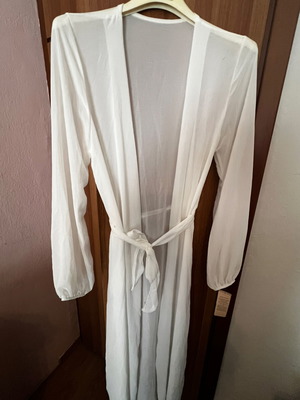 Maxi kimono white unused outerwear