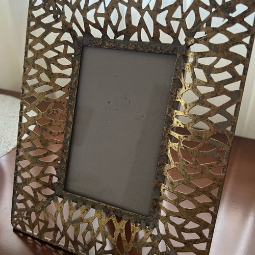 InArt decorative photo frame gold vintage metal