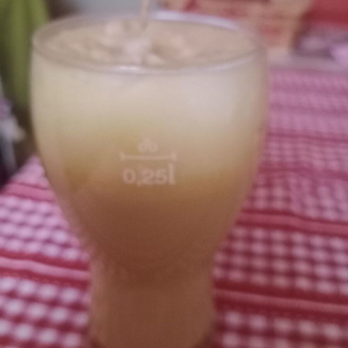 Heineken beer glass with candle like new