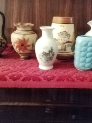 Small vases new, pack of 6, porcelain