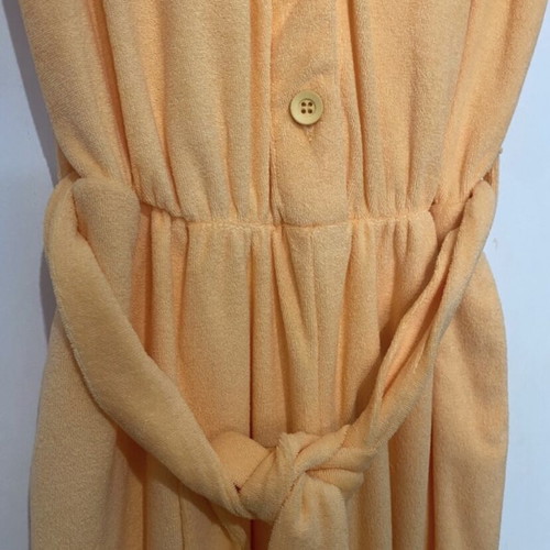 Benissimo one-piece new, terry fabric, orange, short-sleeve with belt