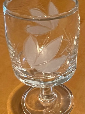 Liqueur glasses used, set of 4 pieces