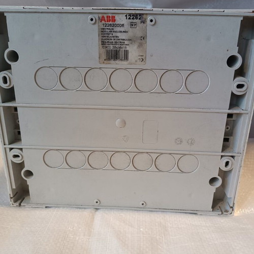 ABB panel 1 row like new with fuses and 2 waterproof sockets