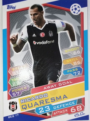 Ricardo Quaresma Besiktas Collectible Card used