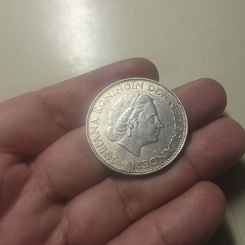 Silver coin from Netherlands used