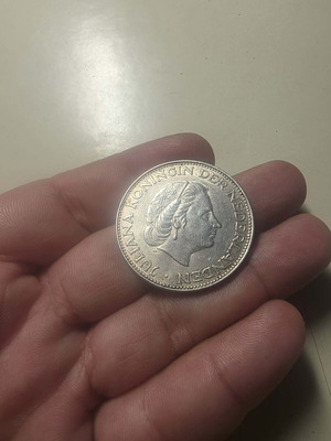 Silver coin from Netherlands used